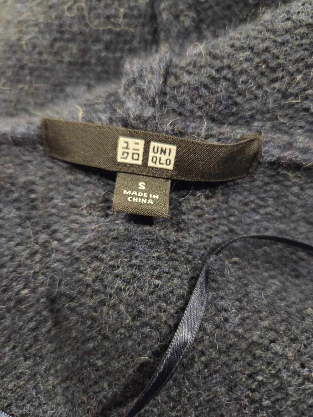 Uniqlo Womens Size S Cozy Wool Blend Long Line Cardigan W/ Pockets - Picture 4 of 6